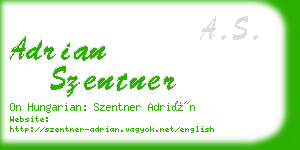 adrian szentner business card